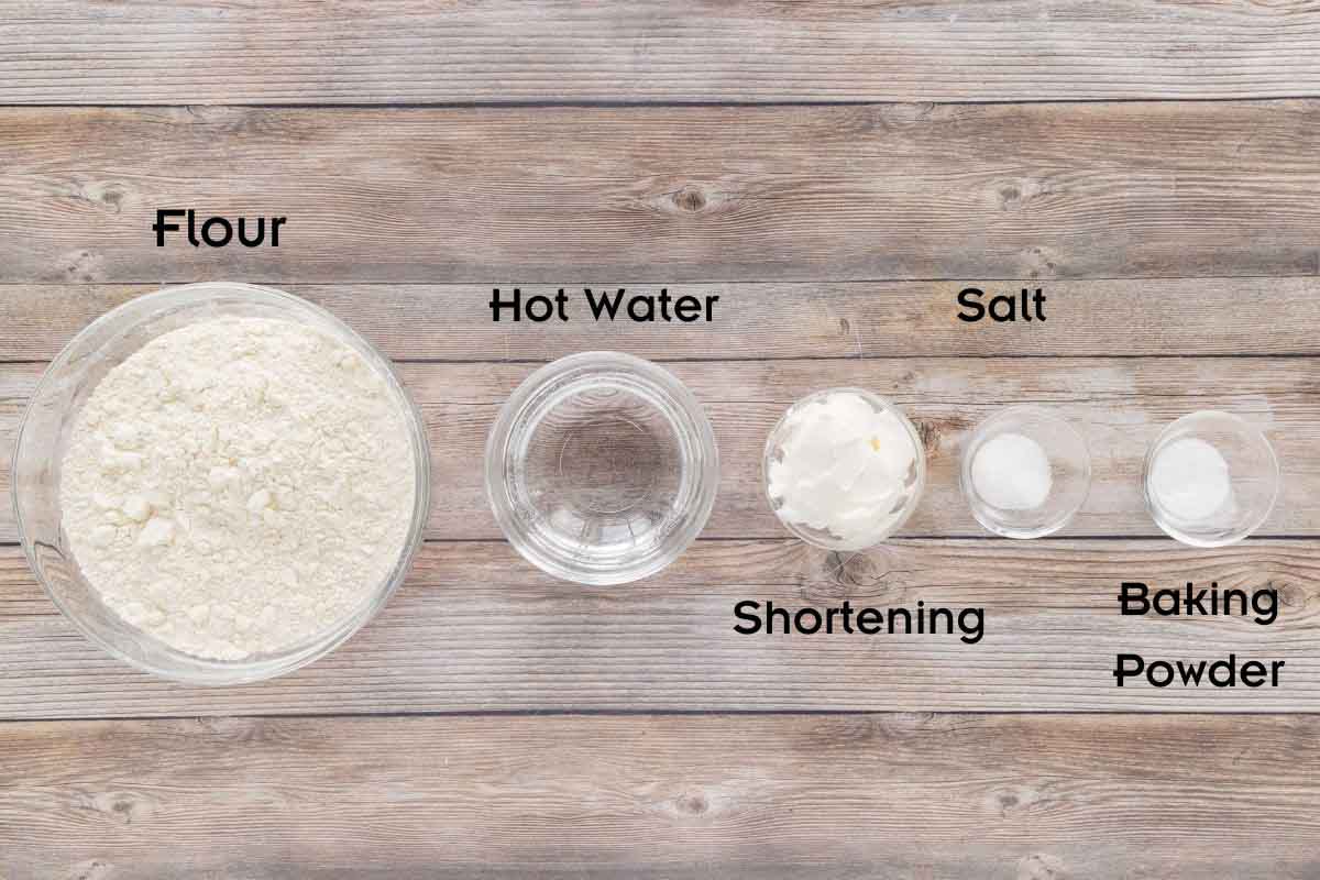 Ingredients to make the recipe.