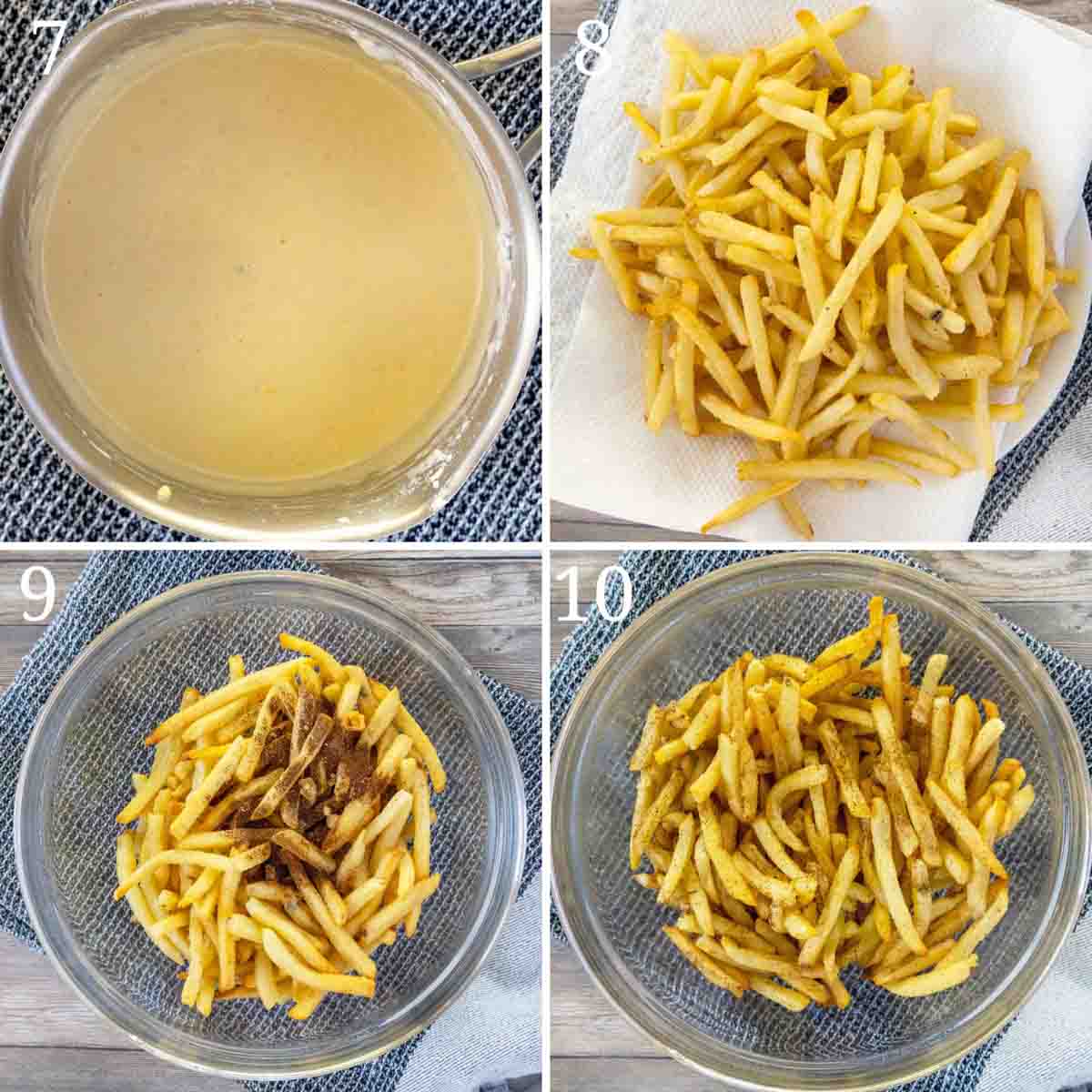 Collage showing how to finish the recipe.