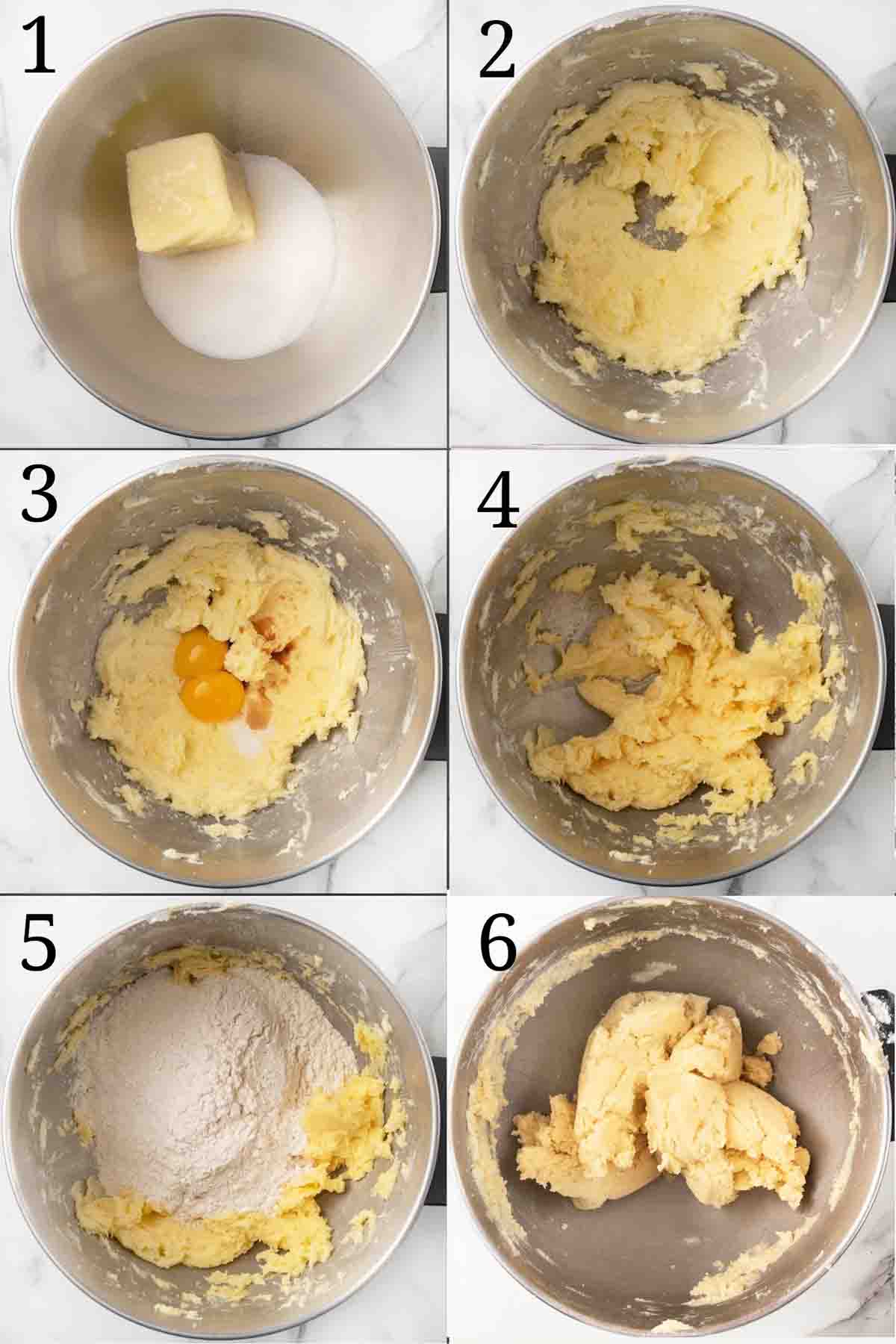 Collage showing how to begin the recipe.