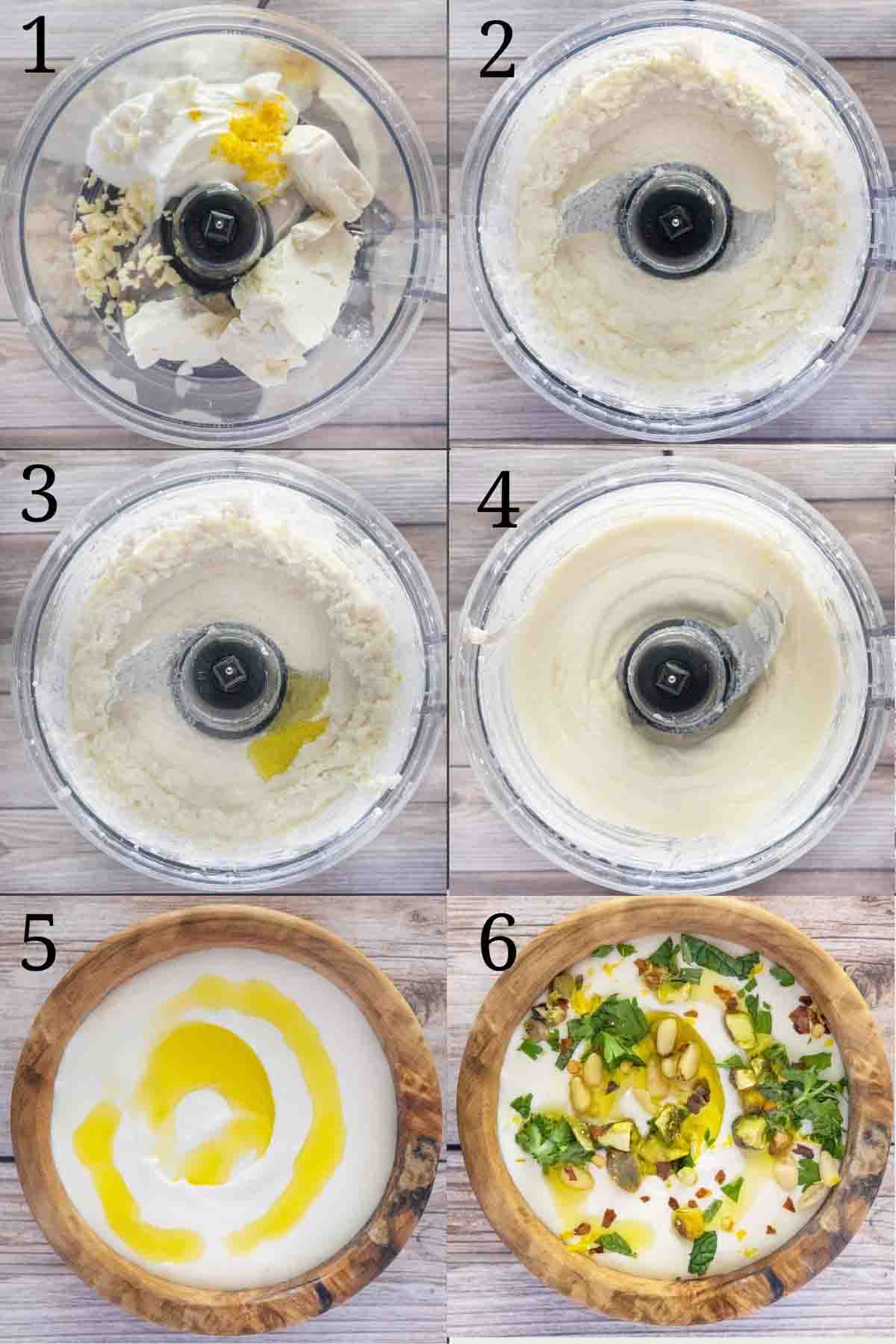Collage showing how to make the recipe.